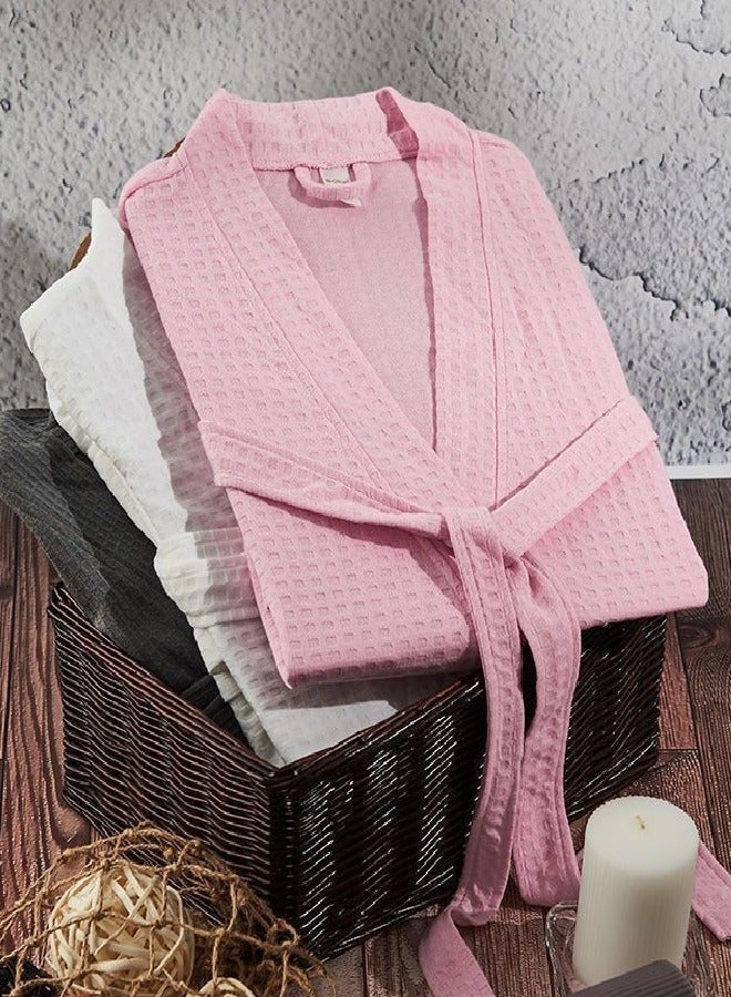 Arabest Premium Waffle Weave Kimono Bathrobe for Adults - Soft Shine Pockets, Luxury Hotel & Spa Bath Robe, Unisex for After Shower or Swimming (Bathrobe, Shower Robe) - Image 4